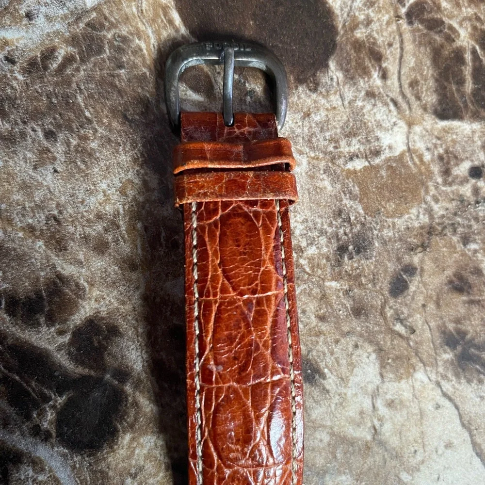 RARE 1991 FOSSIL ART DECO FOSSIL WATCH EC-8708